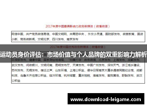 运动员身价评估：市场价值与个人品牌的双重影响力解析